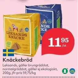 Hemköp LEKSANDS Knäckebröd erbjuda