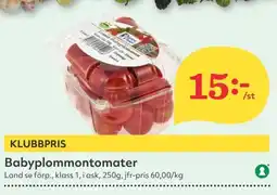 Hemköp Babyplommontomater erbjuda