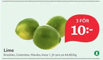 Hemköp Lime erbjuda