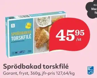 Hemköp GARANT Sprödbakad torskfilé erbjuda