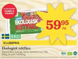 Hemköp GARANT Ekologisk nötfärs erbjuda