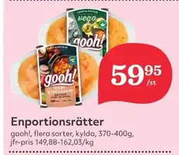 Hemköp GOOH! Enportionsrätter erbjuda