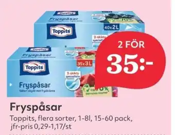 Hemköp TOPPITS Fryspåsar erbjuda