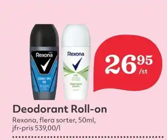 Hemköp REXONA Deodorant Roll-on erbjuda