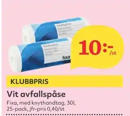 Hemköp FIXA Vit avfallspåse erbjuda