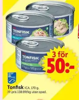 ICA Supermarket ICA Tonfisk erbjuda