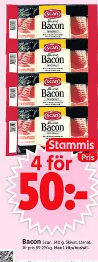 ICA Supermarket SCAN Bacon erbjuda