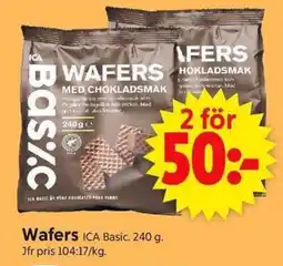 ICA Supermarket Wafers ICA Basic erbjuda