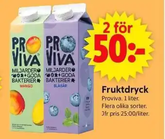 ICA Supermarket PROVIVA Fruktdryck erbjuda