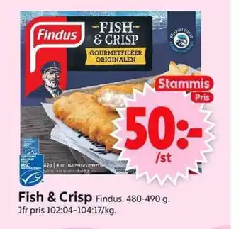 ICA Supermarket FINDUS Fish & Crisp erbjuda