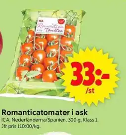 ICA Supermarket ICA Romanticatomater i ask erbjuda