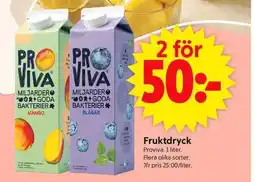 ICA Supermarket PROVIVA Fruktdryck erbjuda