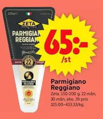 ICA Supermarket ZETA Parmigiano Reggiano erbjuda