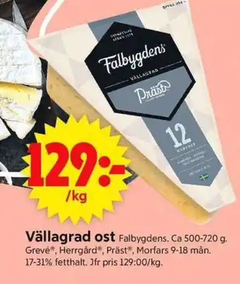 ICA Supermarket Vällagrad ost Falbygdens erbjuda