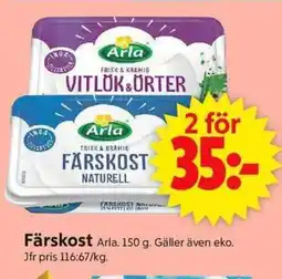 ICA Supermarket ARLA Färskost erbjuda