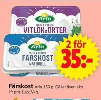 ICA Supermarket ARLA Färskost erbjuda