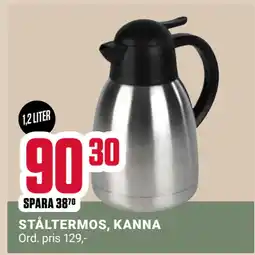 ÖoB STÅLTERMOS, KANNA erbjuda