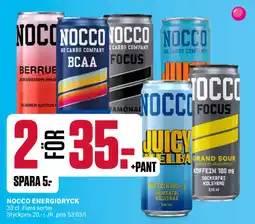 ÖoB NOCCO ENERGIDRYCK erbjuda