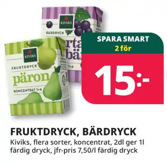 Tempo FRUKTDRYCK, BÄRDRYCK erbjuda