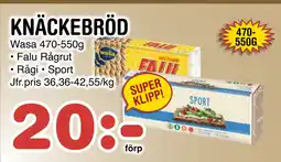 Nya Pulsen KNÄCKEBRÖD erbjuda