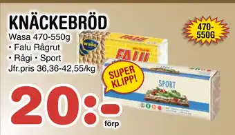 Nya Pulsen KNÄCKEBRÖD erbjuda