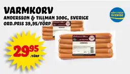 Nelins varmkorv erbjuda