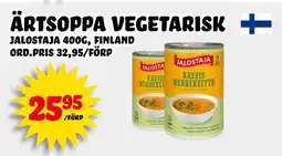 Nelins ärtsoppa vegetarisk erbjuda