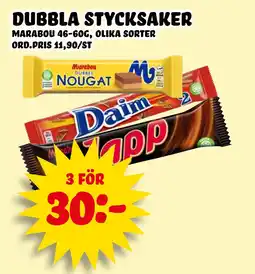 Nelins Dubbla stycksaker erbjuda