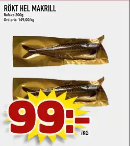 Din Mat RÖKT HEL MAKRILL erbjuda