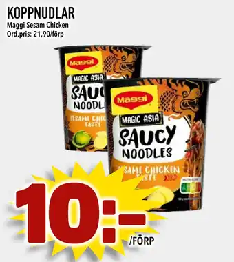 Din Mat KOPPNUDLAR erbjuda