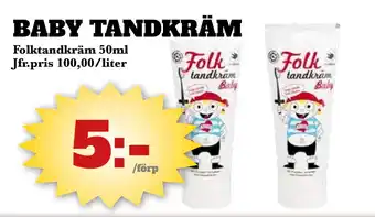 Bonum Matmarknad BABY TANDKRÄM erbjuda