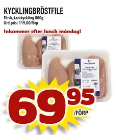 Din Mat KYCKLINGBRÖSTFILE erbjuda