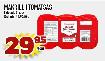 Din Mat MAKRILL I TOMATSÅS erbjuda