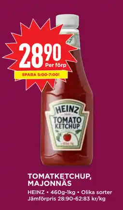 Willys TOMATKETCHUP, MAJONNÄS erbjuda