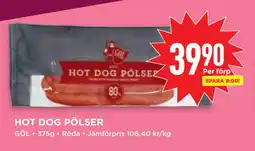 Willys HOT DOG PÖLSER erbjuda