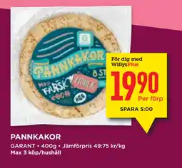 Willys PANNKAKOR erbjuda