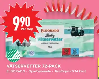 Willys VÅTSERVETTER 72-PACK erbjuda