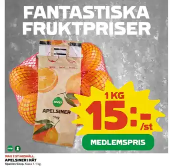 Coop Daglivs APELSINER I NÄT erbjuda