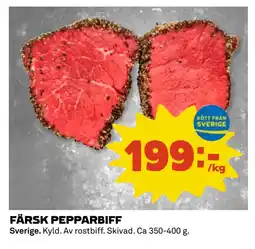 Coop Daglivs FÄRSK PEPPARBIFF erbjuda