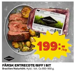 Coop Daglivs FÄRSK ENTRECOTE/BIFF I BIT erbjuda