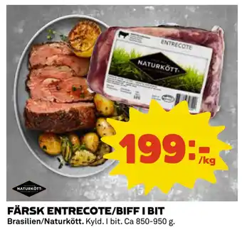 Coop Daglivs FÄRSK ENTRECOTE/BIFF I BIT erbjuda