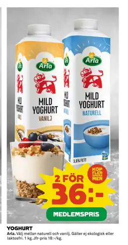 Coop Daglivs YOGHURT erbjuda