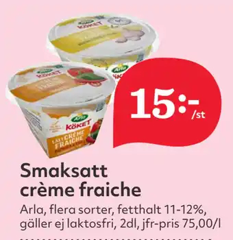 Hemköp Smaksatt crème fraiche erbjuda