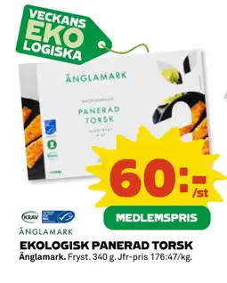 Coop Daglivs EKOLOGISK PANERAD TORSK erbjuda