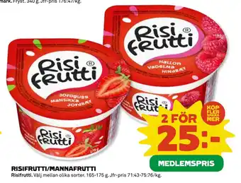 Coop Daglivs RISIFRUTTI/MANNAFRUTTI erbjuda