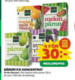 Coop Daglivs BÄRDRYCK KONCENTRAT erbjuda