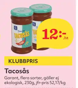 Hemköp Tacosås erbjuda