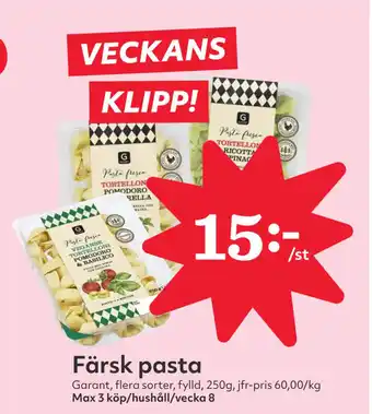 Hemköp Färsk pasta erbjuda