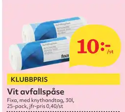 Hemköp Vit avfallspåse erbjuda