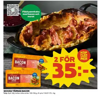 Coop Daglivs SKIVAD/TÄRNAD BACON erbjuda